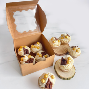 Set 4 Sapunuri Artizanale Mini Cupcake Ciocolata