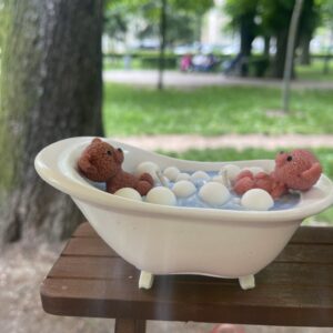 Lumanare cadita cu ursuleti